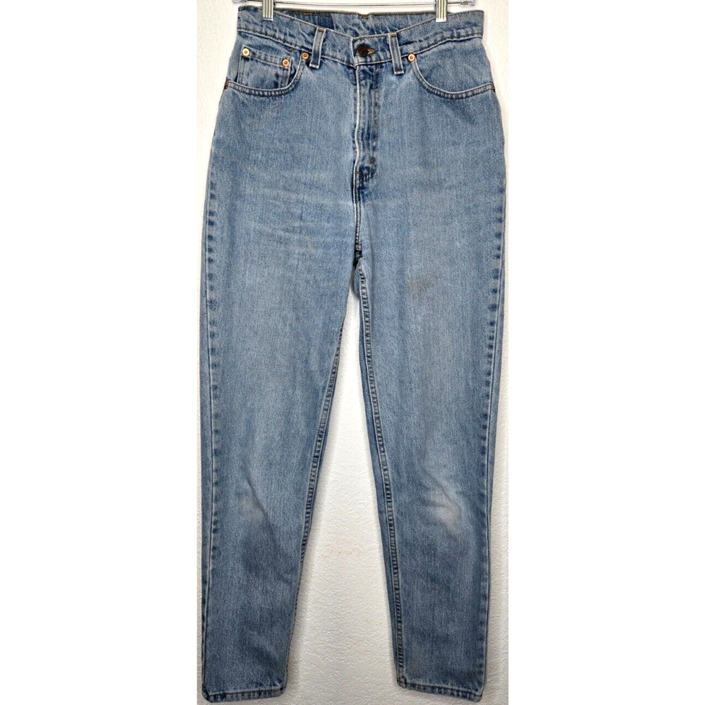 Vintage 90s Levis 512 Slim Fit Tapered Leg Women 10 High Waisted Medium Wash USA